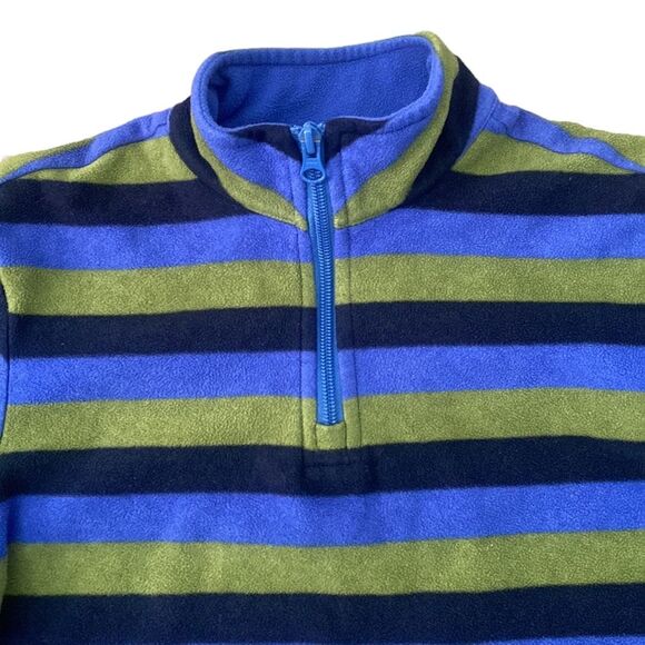 Hanna Andersson Stripe Pullover Fleece Sweater Sz 8 - Picture 8 of 8